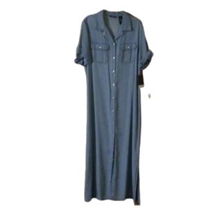 NWT chambray maxi dress